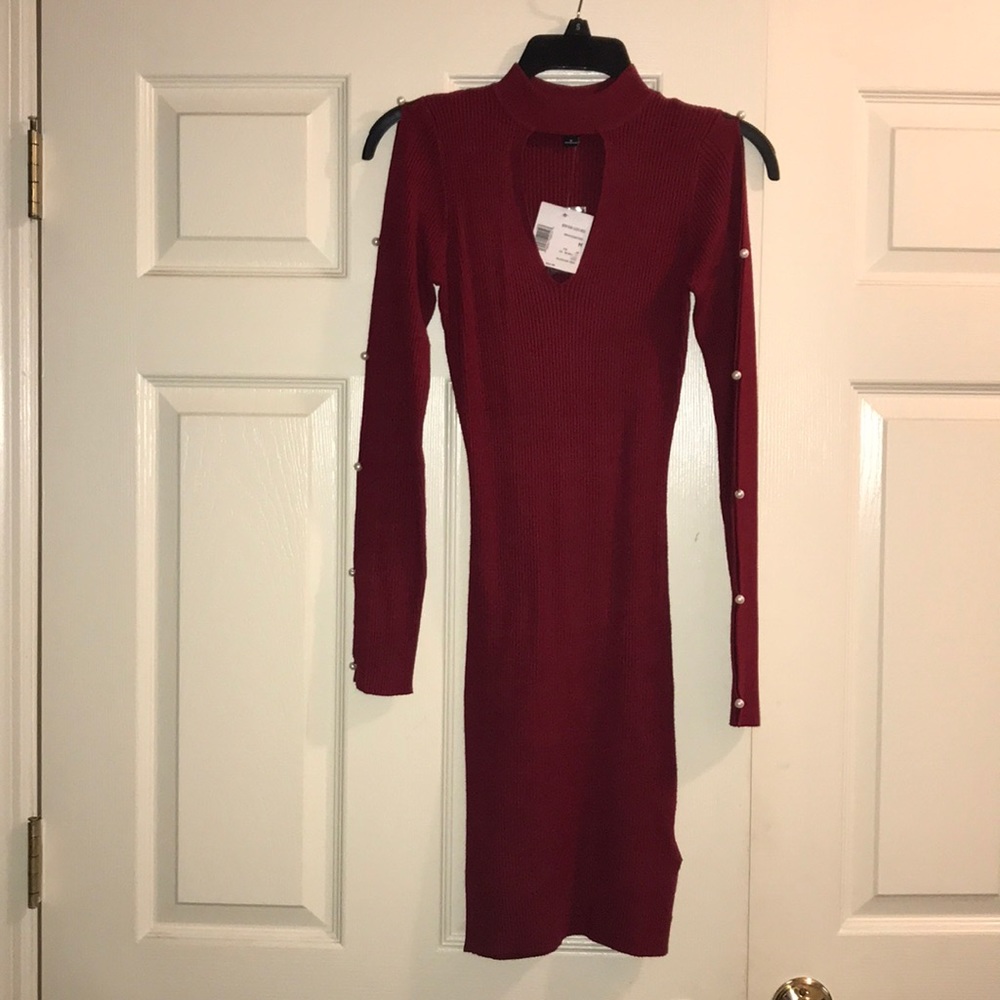 G By Guess Cold Shoulder Sweaterdress